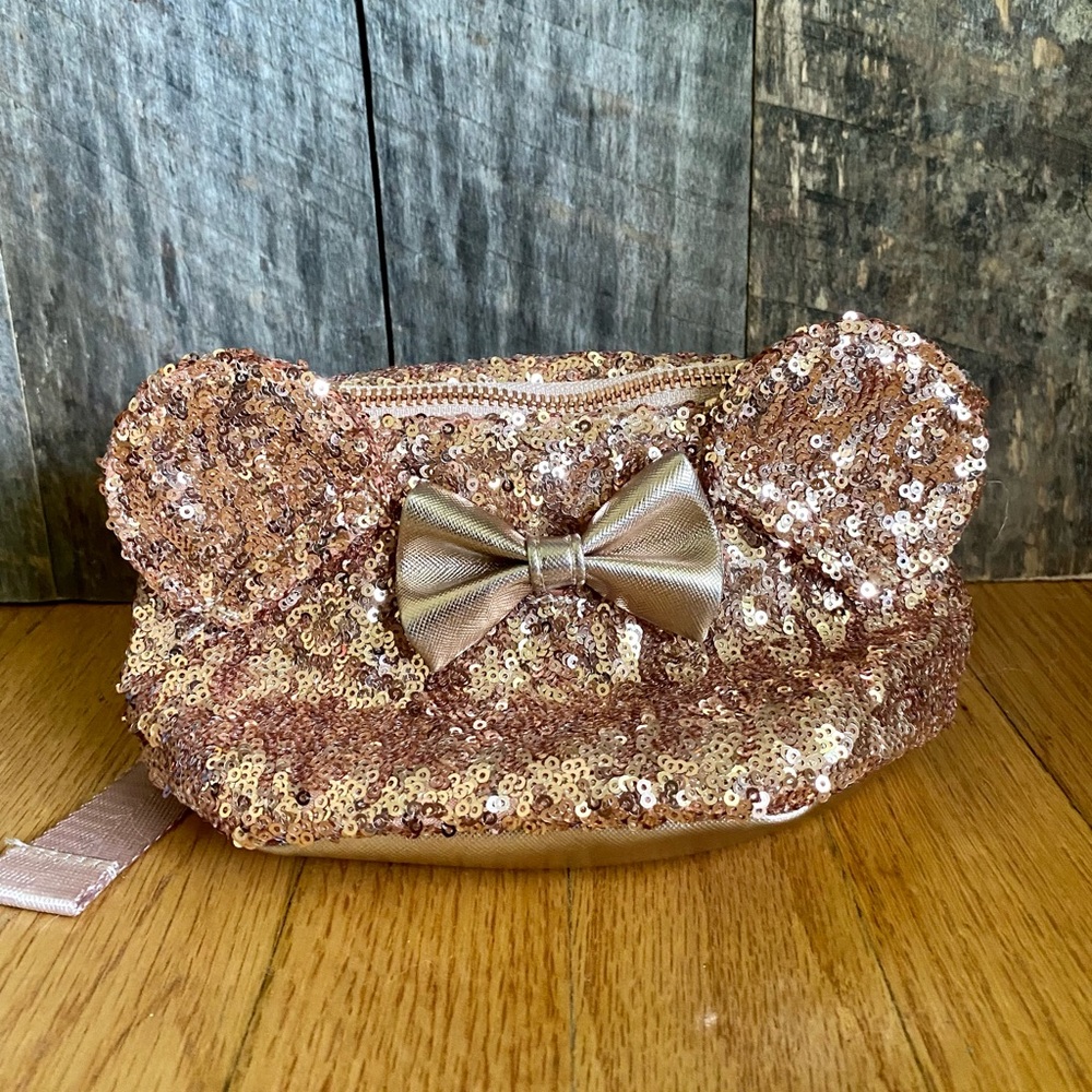 Disney Park Rose Gold Loungefly Fanny Pack